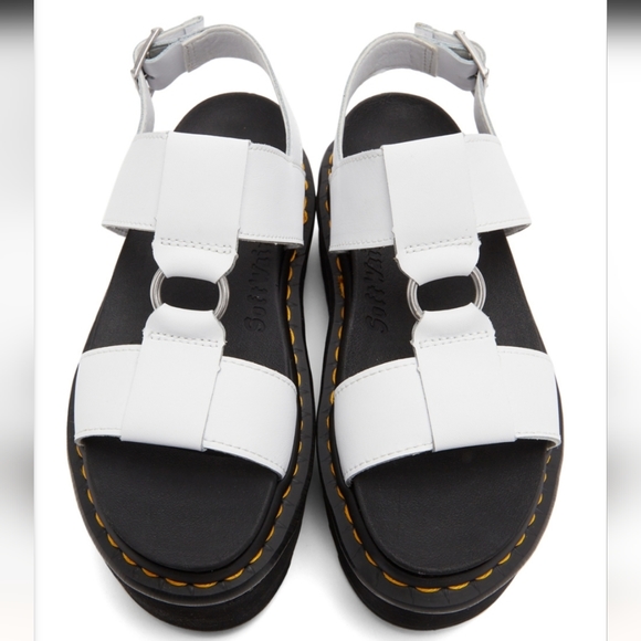 Dr. Martens White Francis Platform Sandals New - Picture 2 of 10
